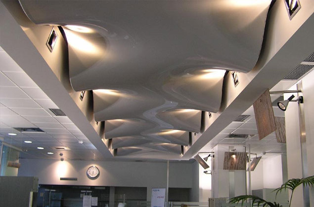 Натяжной потолок со светодиодной подсветкой в Грязях